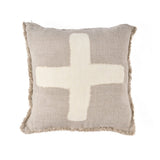 Natural white linen cushion cover