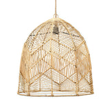 Natural rattan pendant light