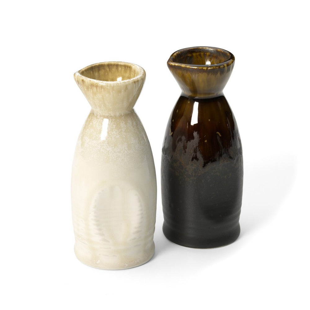 Brown ceramic saké pourer