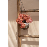 Natural white banana leaf hanging plant basket
