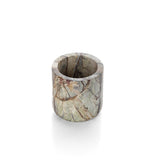 Green marble planter