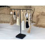 Black metal keychain holder stand