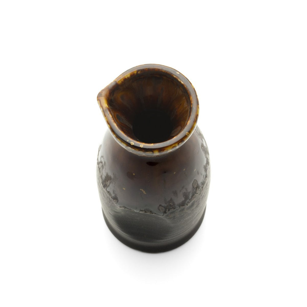 Brown ceramic saké pourer