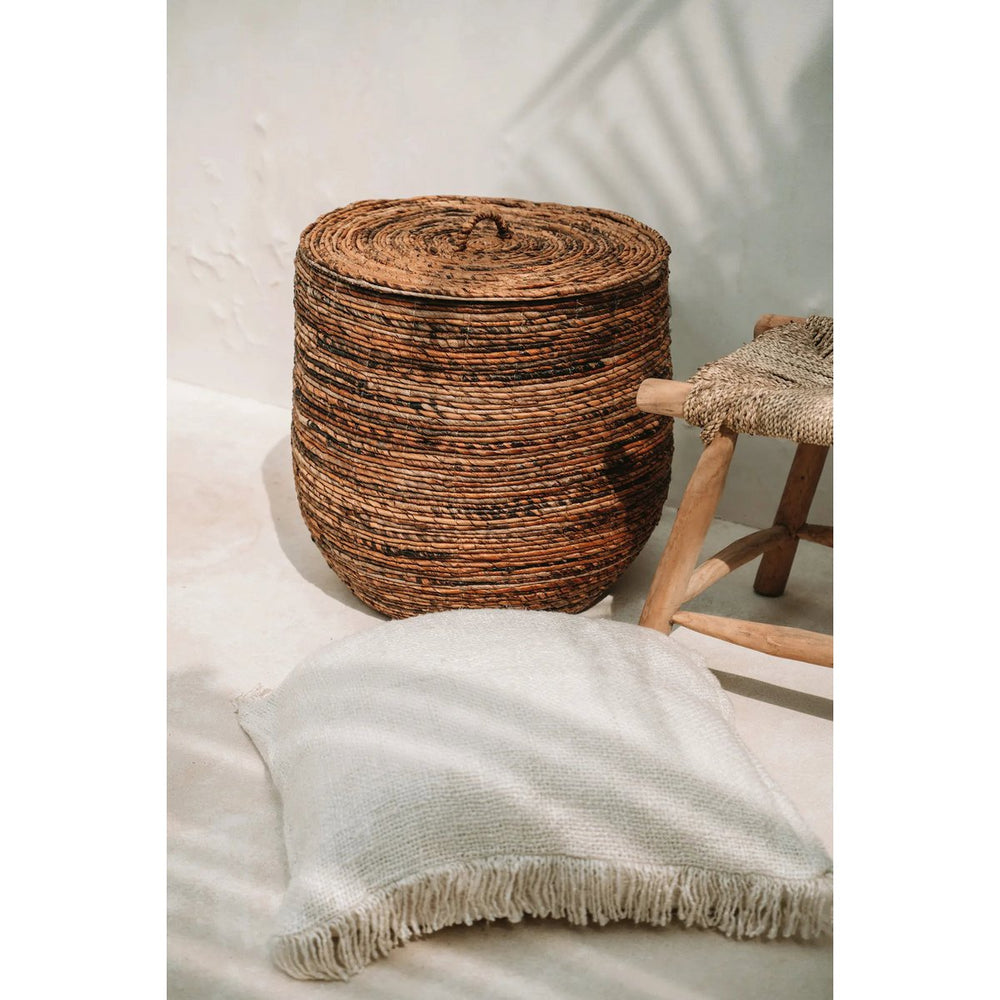 Cream cotton cushion cover