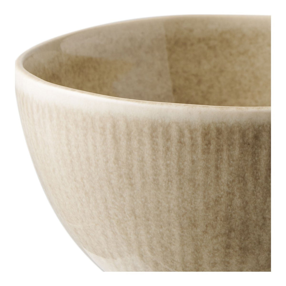 Beige stoneware bowls, set of 4