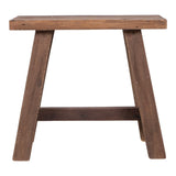 Natural recycled teak wood bench