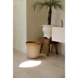 Pandan basket with shell embellishments