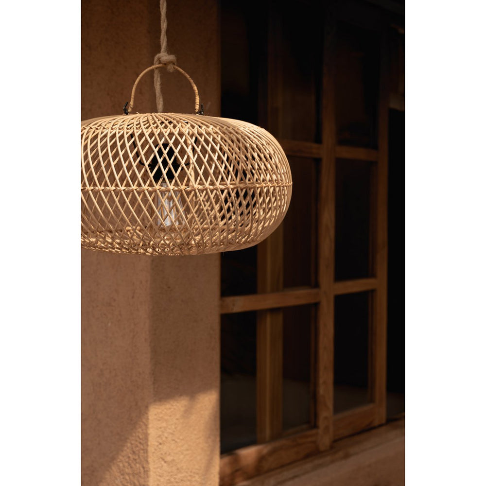 Natural rattan woven pendant lamp shade