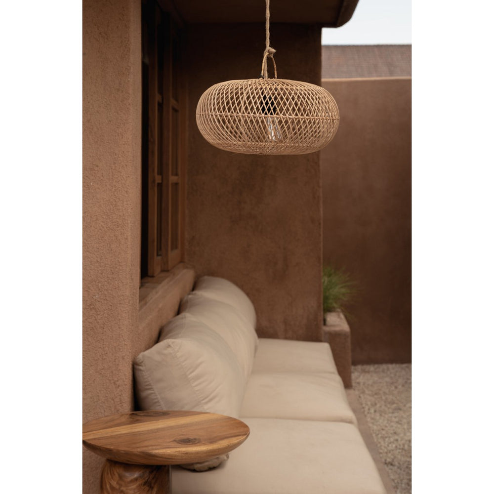 Natural rattan woven pendant lamp shade