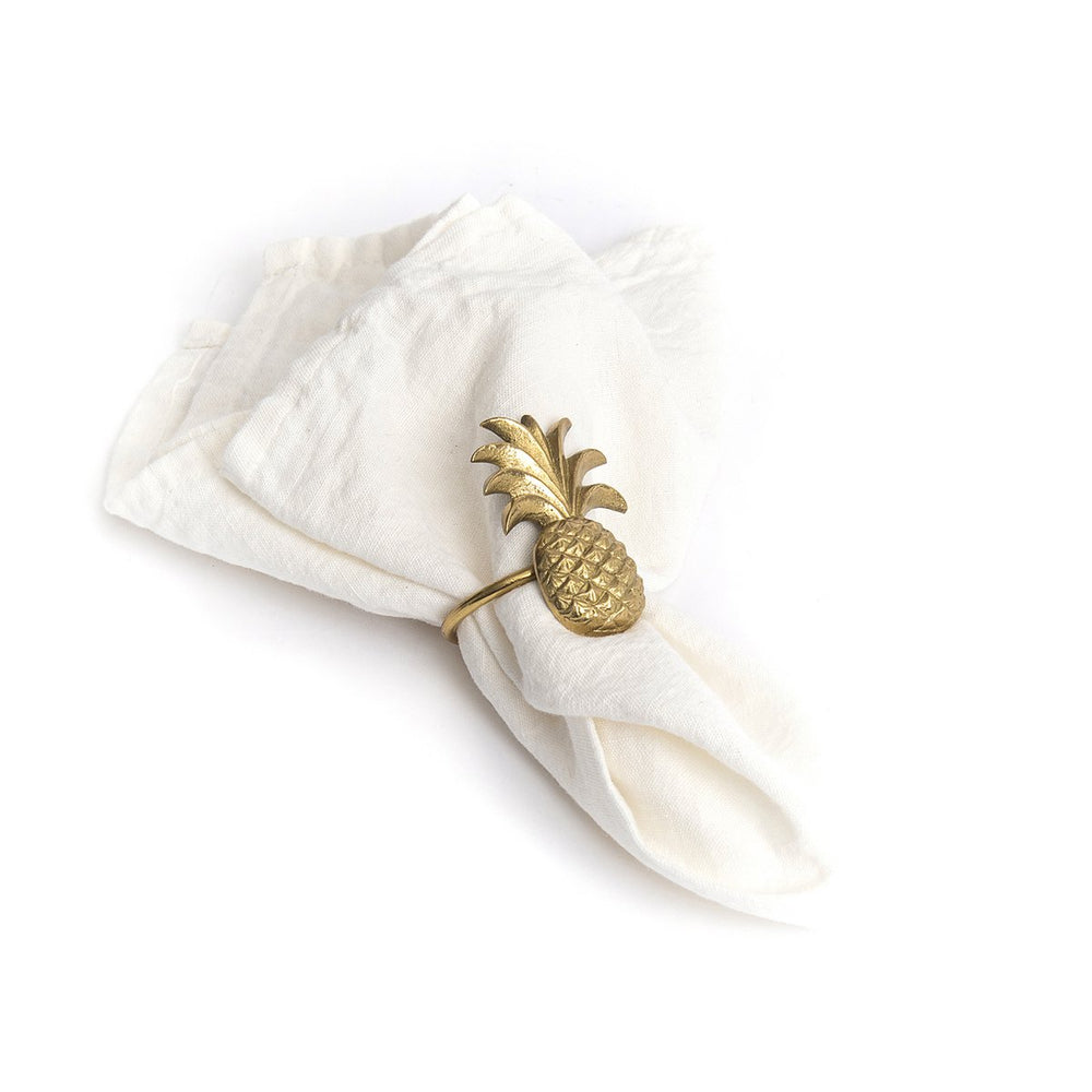 White woven linen napkin