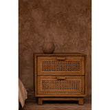 Brown terracotta candle holder