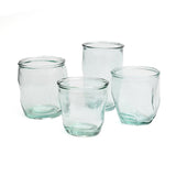Blue recycled glass cup