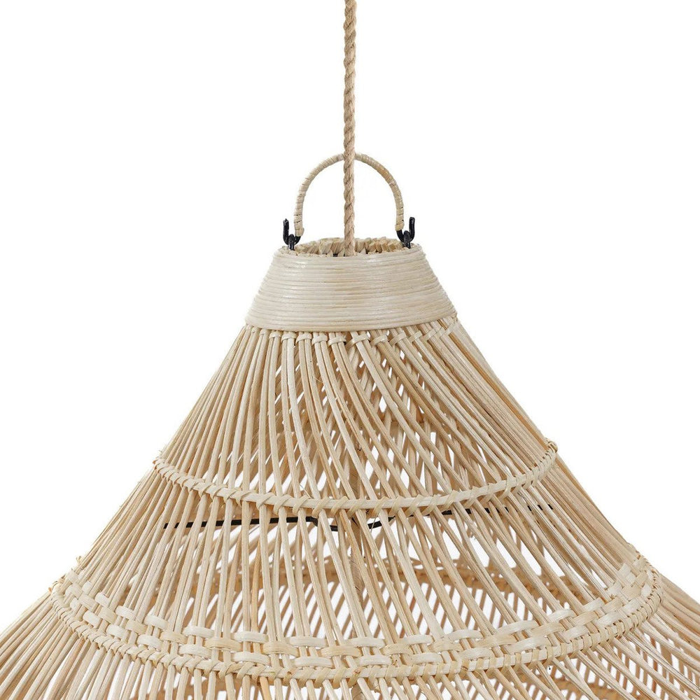 Natural rattan teardrop pendant lamp shade
