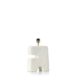 White papier-mâché table lamp