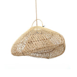 Natural handwoven rattan cloud pendant light shade