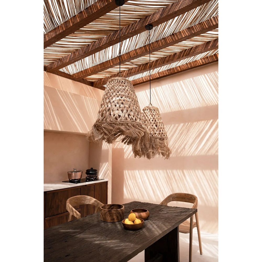 Brown teak root wooden snack bowl