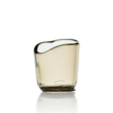 Charcoal glass candle holder