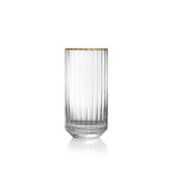 Gold handmade highball drinking glass