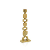 Gold aluminum candle holder