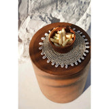 Natural raffia shell pan coaster