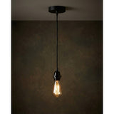 Black cotton ceiling lamp fitting
