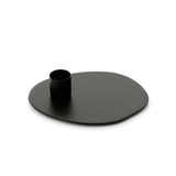 Black textured candle holder