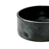 Black terracotta cylinder serving dish