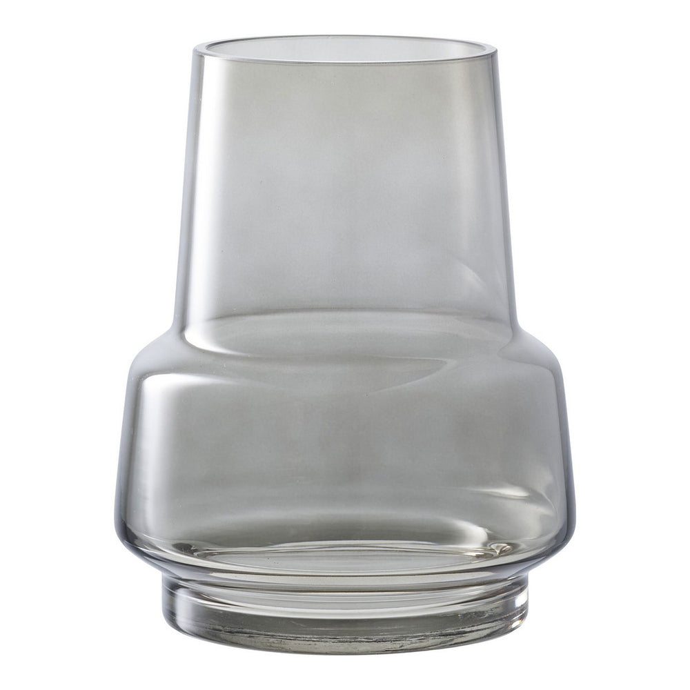 Smoked grey glass vase