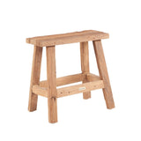 Natural wooden rustic stool